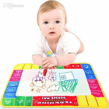 Wholesale New 29x19cm Baby Kid Water Drawing Mat With Magic Pen Aqua Doodle Child Painting Learning Coloring Writting Bo Pen Doodles Water Drawing Drawing Toys