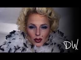 Marilyn Monroe Impersonation Christmas Makeup Visual Demonstration