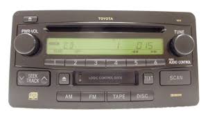 Asc car stereo dash install kit and wire harness for installing an aftermarket double din radio for some toyota: 03 04 Toyota Tundra Sequoia Oem Jbl Am Fm Radio Stereo Tape Cassette Cd Player Ebay