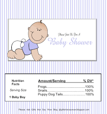 Custom party favors can match your theme or colors of your baby shower. Gifts That Say Wow Free Printable Baby Boy Candy Wrapper Baby Boy New Baby Products Baby Printables