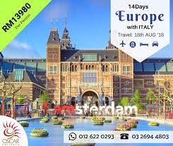 Stroll through the beaches and explore the wild in the cultural island with your better half. 14 Days Europe Tour With Italy Oscar Holidays Malaysia Facebook
