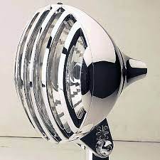 New 5 3 4 34 Phaser Headlight Housing W Grill Bike Headlight Motorcycle Lights Custom Motorcycles Harley