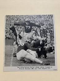 Leland Hunter Columbia Cecil Snyder Cornell 1945 Football Pictorial  Roto-Panel