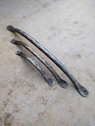 Rustic Hand Forged Iron Drawer Handle Cabinet Pull Iron Drawer Pulls Hand Forged Iron Drawer Pulls
