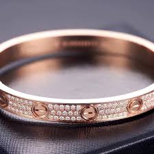 love bracelet diamond paved top