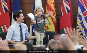 23rd prime minister of canada. Justin Trudeau Takes 3 Year Old Son To Work Photos Are Oh So Cute