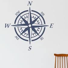 Breakwater Bay Nautical Compass Wall Decal Compass Wall Art Nautical Compass Wall Decals