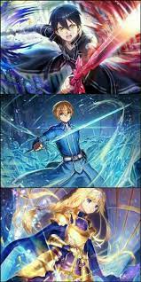 Check spelling or type a new query. Kirito X Eugeo X Alice Sword Art Online Wallpaper Sword Art Online Cosplay Sword Art Online Asuna