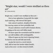 Bright Star John Keats 1795 1821 Bright Stars John Keats Words