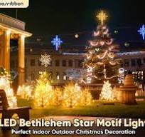 Amazon.com: HeliosRibbon 43-inch Large Bethlehem Star Led ...