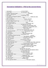 Gerund Or Infinitive Worksheet Free Esl Printable Worksheets Made By Teachers English Teaching Activities Teaching English English Teaching Materials