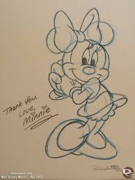 Mail Call Walt Disney World Thank You Note Minnie Mouse Sketch Mouse Sketch Disney Drawings Mickey Mouse Art