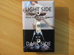 Star Wars Light Side Dark Side Light Switch Plate Cover Star Wars Light Switch Star Wars Light Star Wars Bathroom