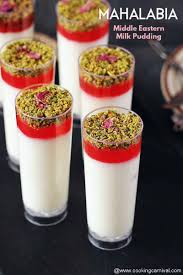 Mahalabia Recipe Muhallebi Middle Eastern Milk Pudding Cooking Carnival Recipe Mahalabia Recipe Recipes Individual Desserts