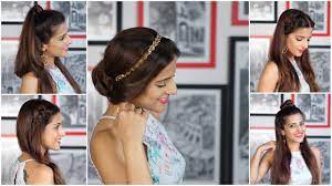These are the fears most women have about hair extensions. 5 Everyday Easy Heatless Hairstyles Indian Hairstyles For Medium Long Hair For School College Work Youtube