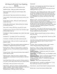 Write your list again in alphabetical order. 40 Ways To Practice Your Spelling Words Abc Order