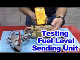 how to test a fuel level sending unit with digital ohm meter