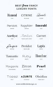 Best Free Luxury Fonts Wild Side Design Co Luxury Font Graphic Design Fonts Typography Fonts