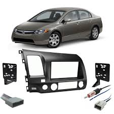 Apr 06, 2011 · honda civic forum > honda civics by generation > 7th generation. Honda Civic 2006 2008 Single Or Double Din Stereo Radio Install Dash Kit Gray Walmart Com Walmart Com