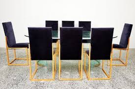 Dining room furniture that'll impress your dinner guests. Sold Price A Hollywood Regency Dining Table With Ten Matching Dining Chairs Attributed To Charles Hollis Jones American B 1945 June 3 0120 6 00 Pm Aest