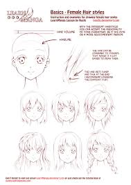Learn Manga Female Hair Styles By Naschi On Deviantart Manga Hair Manga Drawing How To Draw Hair