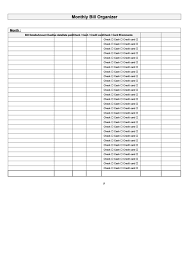Maybe you would like to learn more about one of these? Monthly Bill Organizer Template Printable Pdf Download