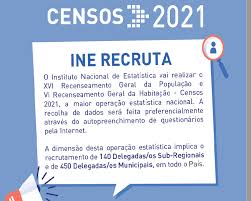 Serão contratados cerca de 11 mil recenseadores, devendo o registo de candidaturas ser efectuado online, em censos.ine.pt. Cm Palmela Censos 2021 Recrutamento De Delegadas Os Sub Regionais E Municipais