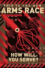 Kraken Arms Race Poster Graphic Version Arms Race Science Poster Kraken