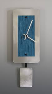 Buy wall clocks with pendulum and get the best deals at the lowest prices on ebay! Mini Wall Clock With Pendulum By Linda Lamore Painted Metal Clock Artful Home In 2021 Pendulum Wall Clock Metal Clock Clock