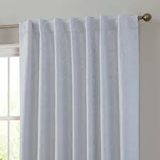 See more ideas about curtains, tab curtains, window coverings. Franklin Moroccan Trellis 100 Complete Blackout Back Tab Curtains White