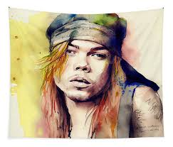 Axl Rose Tapestries for Sale