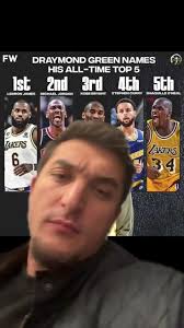 Draymond’s all-time Top 5 is WILD 👀🔥#NBA #Top5 #DraymondGreen #LeBron  #Jordan #Kobe #Curry #Shaq #Basketball #GOATDebate #SportsTalk  #TwoToneSports
