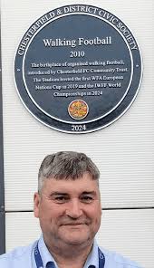 Latest plaque marks origin of walking football in town