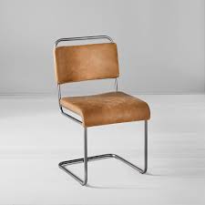 Industrial Cantilever Leather Dining Chair Leather Dining Chairs Dining Chairs Modern Dining Chairs
