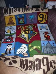 Pin By Leann Krezowski On Haken Harry Potter Crochet Harry Potter Quilt Harry Potter Blanket