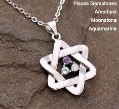 Pisces Pisces Pendant Pendant Good Luck Charm Necklace Gemstone Necklace Zodiac Necklace Warrior Lucky Jewelry Astrology Jewelry Luck Charm Necklace