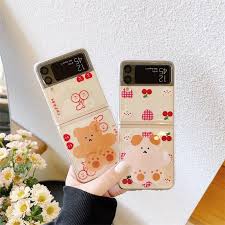 Skin wrinkle improve moisture supply korean aesthetic cosmetics : Po Dal Rae S Korean Style Art Cute Aesthetic Bear Red Cherry Plaid Hearts Samsung Galaxy Z Flip 3 Transparent Casing With Optional Bear Pop Socket Mobile Phones Gadgets Mobile Gadget Accessories
