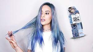 L Oreal Colorista Review Bluehair Washout Coco Chanou Youtube Colorista Loreal Colorista Blue Colorista Blue
