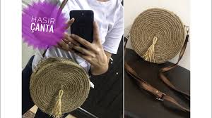Halat A Pten Hasir A Anta Yapimi Kolay Kenda N Yap Diy Youtube Bag Pattern Knitted Bags Crochet Bag