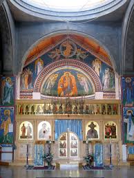 The jacquard bathrobe hanging on his bedpost bore the monogram: Fresco Painting An Orthodox Church Saint Gregory Of Sinai Monastery