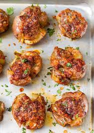 Garlic Butter Parmesan Roasted Baby Potatoes Best Potato Recipes Easy Potato Recipes Parmesan Roasted Potatoes