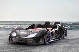 Autobett Turbo Gt Extra In Schwarz Mit Turen Ruckenlehne Polsterung Und Led Beleuchtung Ohne Matratze Gt Aub90 Schwarz 1