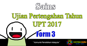 Latihan ini adalah dalam dwibahasa, soalan dalam bahasa inggeris mendahului soalan yang sepadan dalam bahasa melayu. Ujian Upt Sains Tingkatan 3