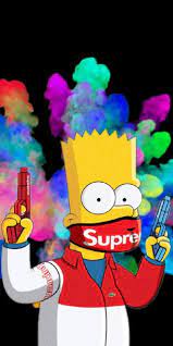 Pick one download and enjoy. Supreme Bart Simpson Wallpapers Wallpaper Cave