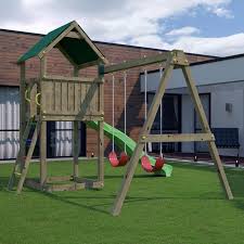 Aire De Jeux Funny 2 Maisonnette Maison Facile Aire De Jeux Portique Bois Jeux En Bois