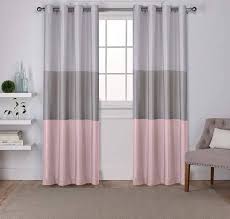 Grey Pink Curtains Bedroom 63 Pink Curtains Home Curtains Drapes Curtains