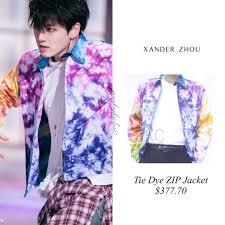 Iconic Jacket Fake Love Mv Jungkook Is Wearing Xander Zhou Tie Dye Zip Jacket 377 70 Unravel Project Tr Bts Inspired Outfits Bts Clothing Kpop Fashion Outfits