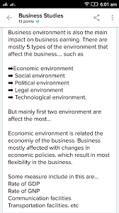 Name And Explain Briefly The Different Types Of Environments That Impact Any Business Brainly In