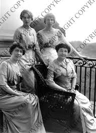 Daughter of us president woodrow wilson (served from 1913 to 1921) and divorced wife of treasury secretary and us senator william gibbs mcadoo. Portrait Of Mrs Woodrow Wilson And Her Three Daughters Harry S Truman