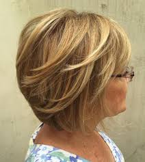 The short haircut that always looks good on round faces. Layered Bob With Glasses For Over 60 Hair Styles Over 60 Hairstyles Short Hair Styles